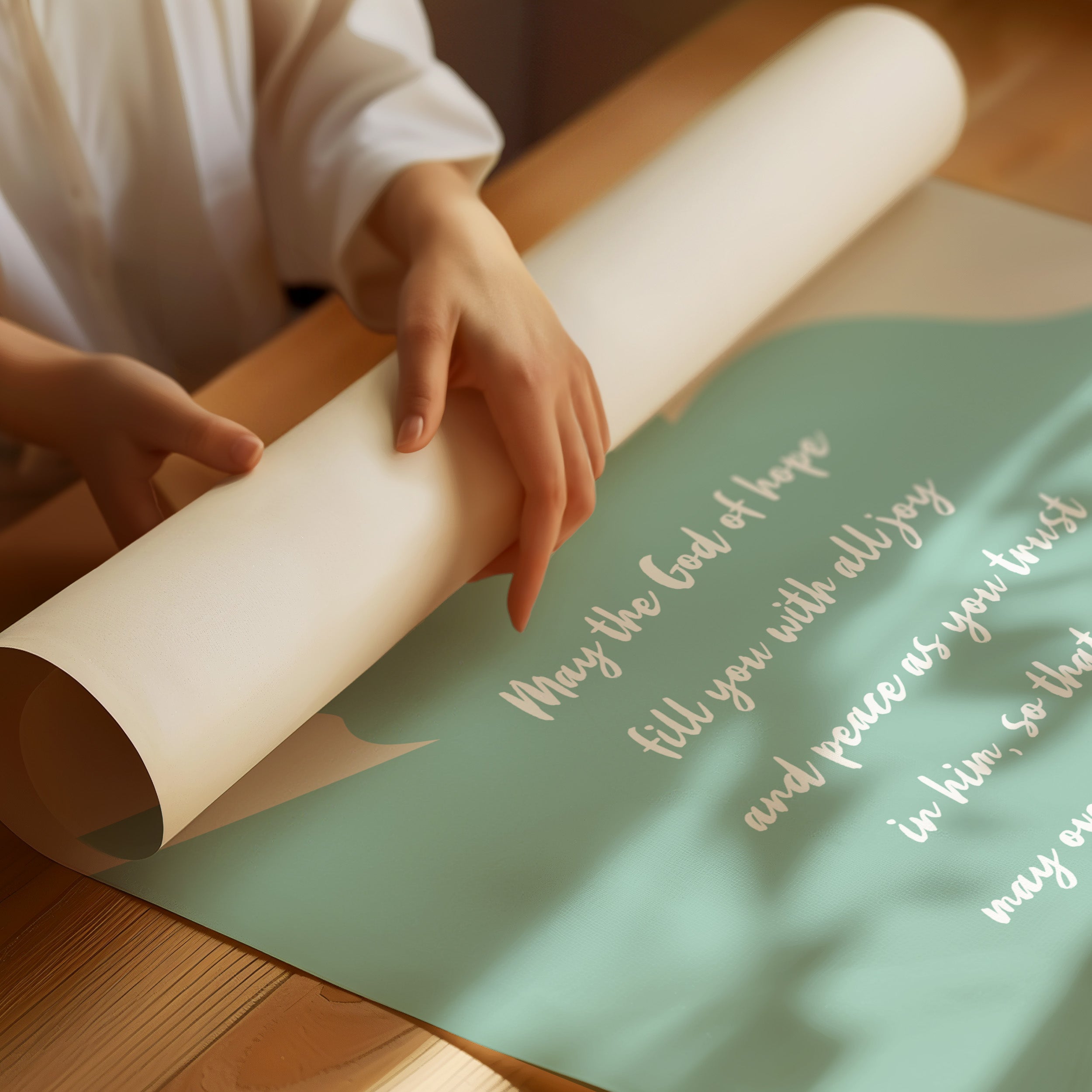 Faith Words On Mint Waters