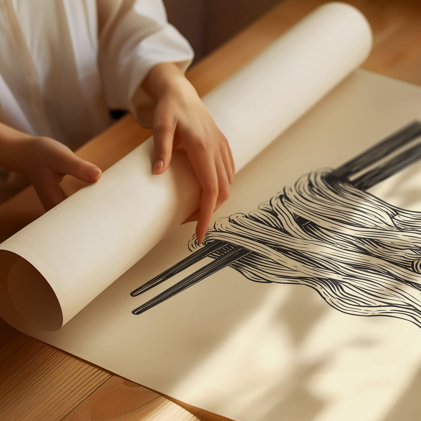 Noodles Dance In Morning Light