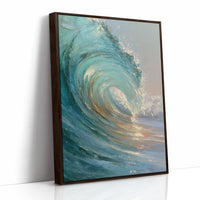 Teal Crescendo Captures Coastal Memory