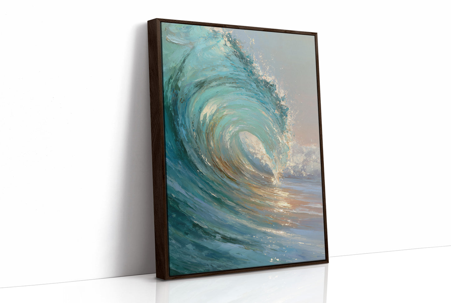 Teal Crescendo Captures Coastal Memory