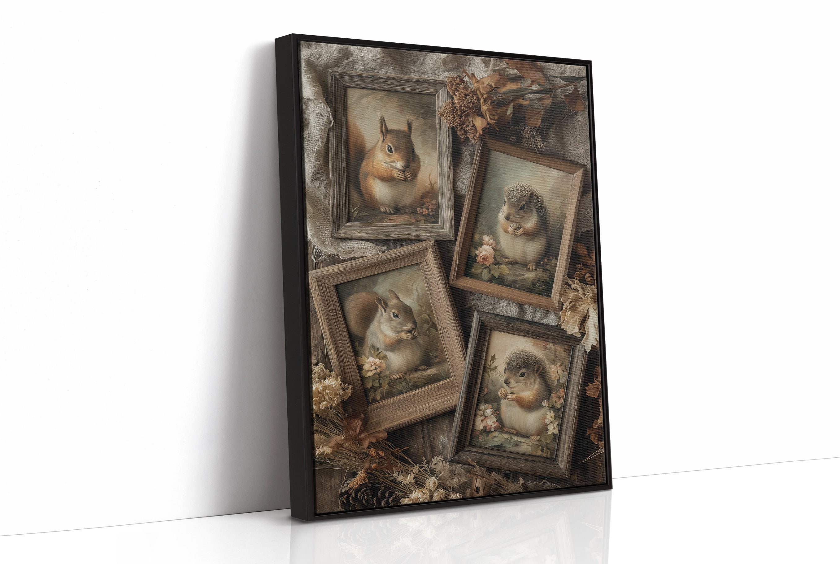 Woodland Portraits in Rustic Frames