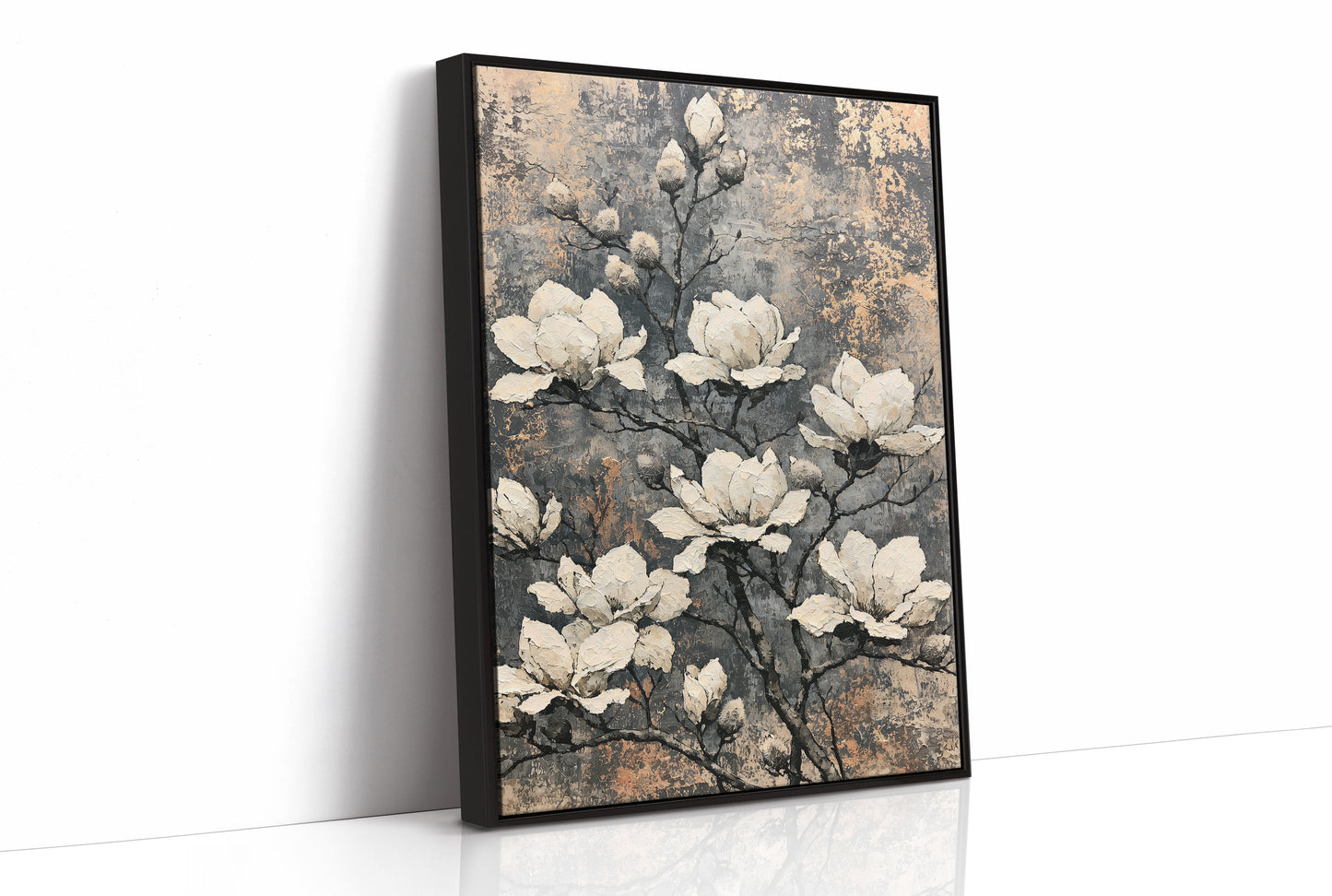 Magnolia Sprawl on Weathered Copper
