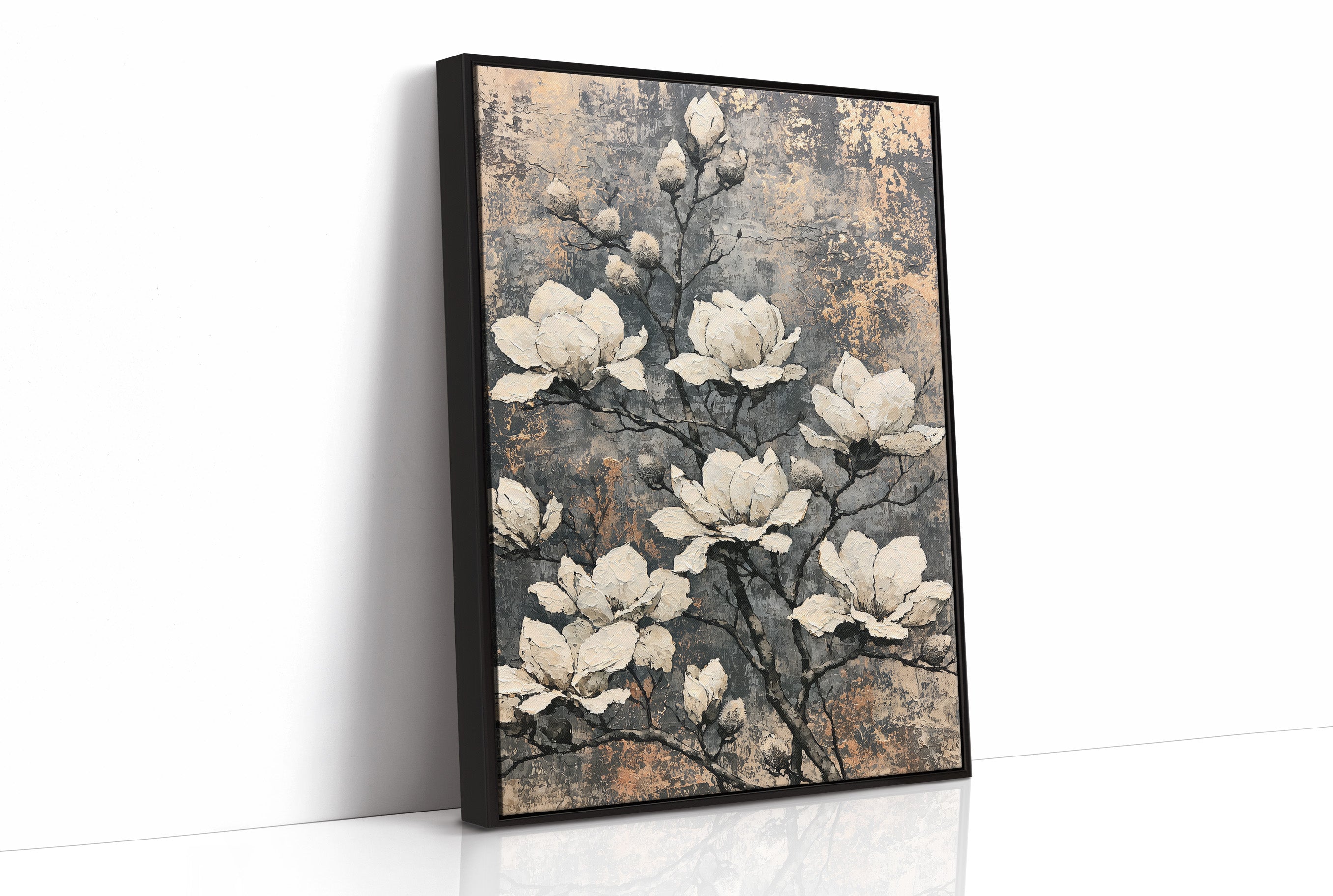 Magnolia Sprawl on Weathered Copper