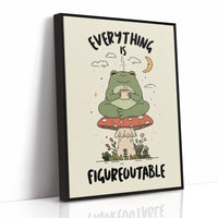 Everything Is Figureoutable Frog Wall Art