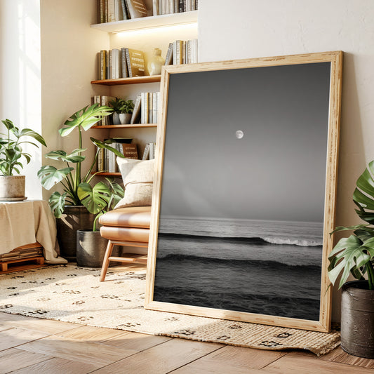 Moonlit Tide and Quiet Reflections