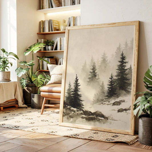Mist Over Timeless Pines