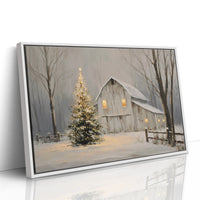 Winter Barn Glows With Christmas Magic