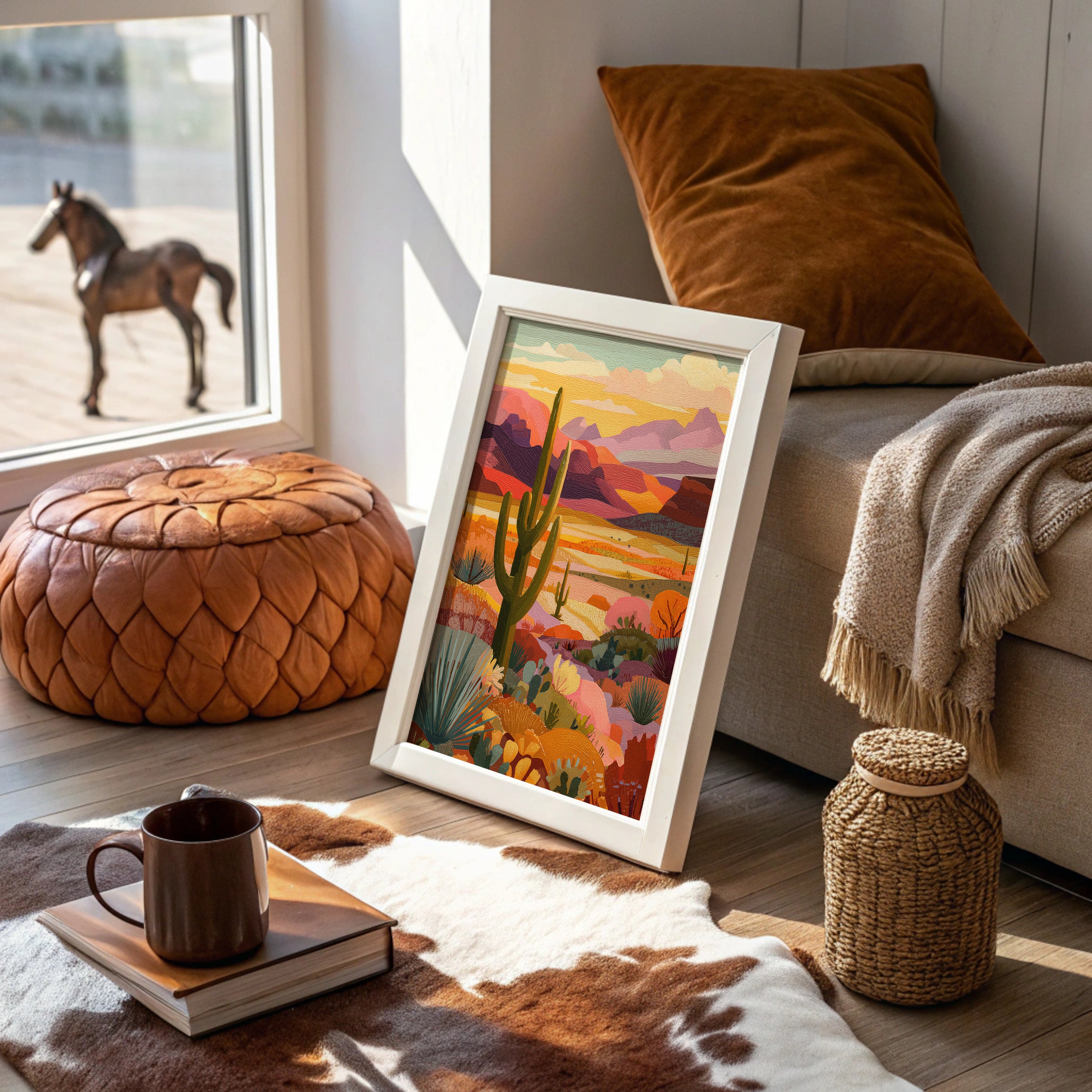 Saguaros Paint Their Evening Stories