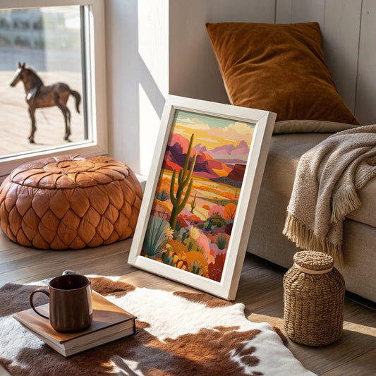 Saguaros Paint Their Evening Stories