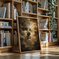A Face Amongst Golden Clouds