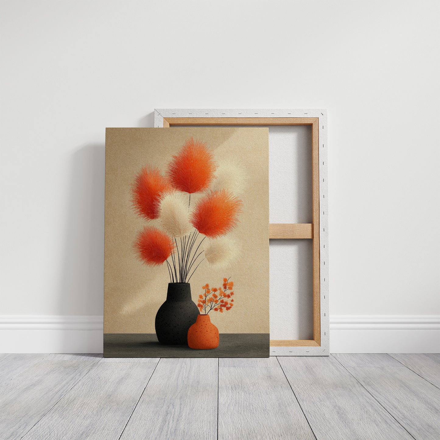 Pampas Plumes in Terracotta