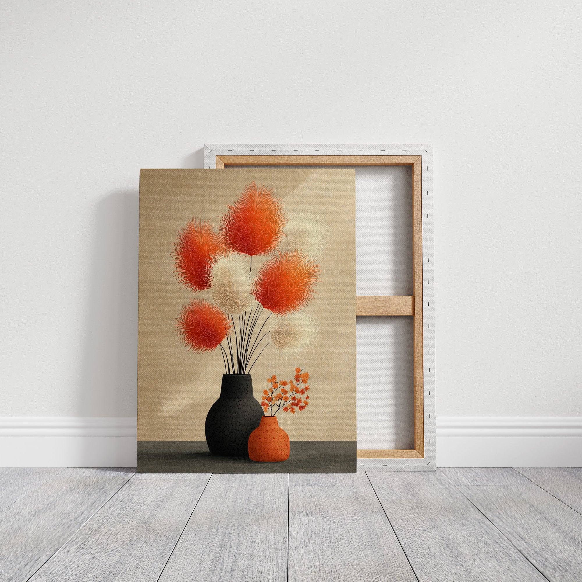 Pampas Plumes in Terracotta
