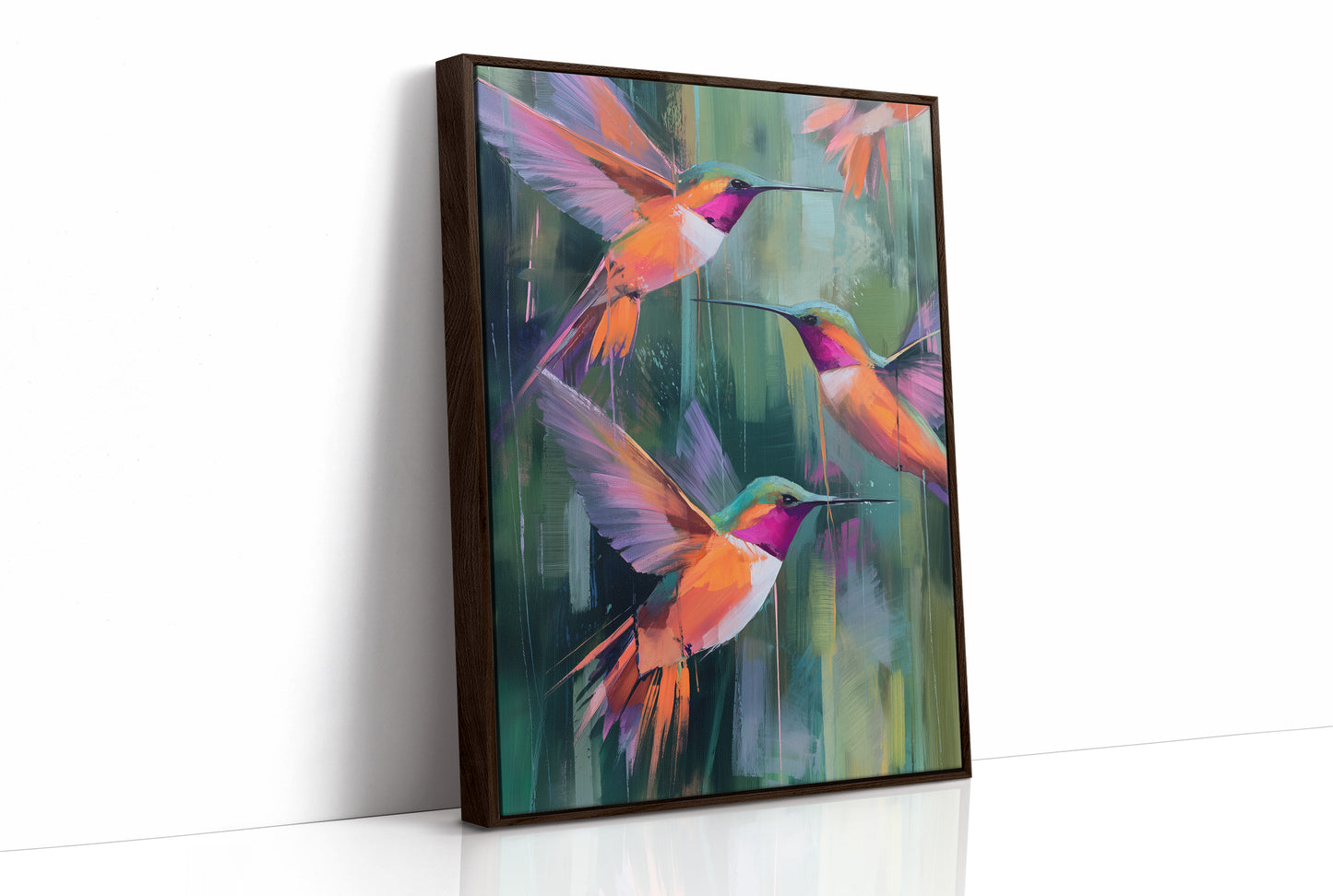 Emerald Symphony of Nectar Seekers