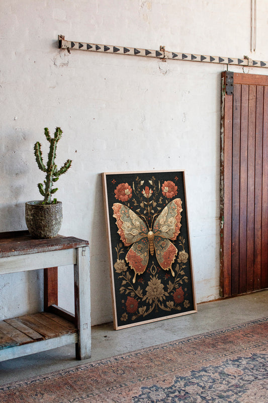 Embroidered Wings in Bloom