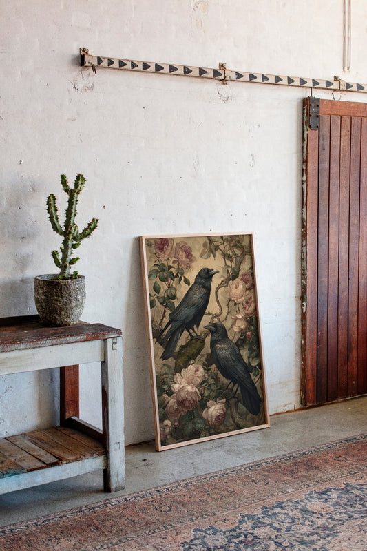 In Bloom With Midnight Feathers