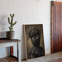 Regal Feline in Victorian Attire