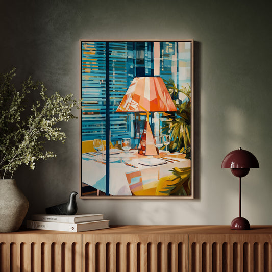 Coral Lamp Lights Summer Evening