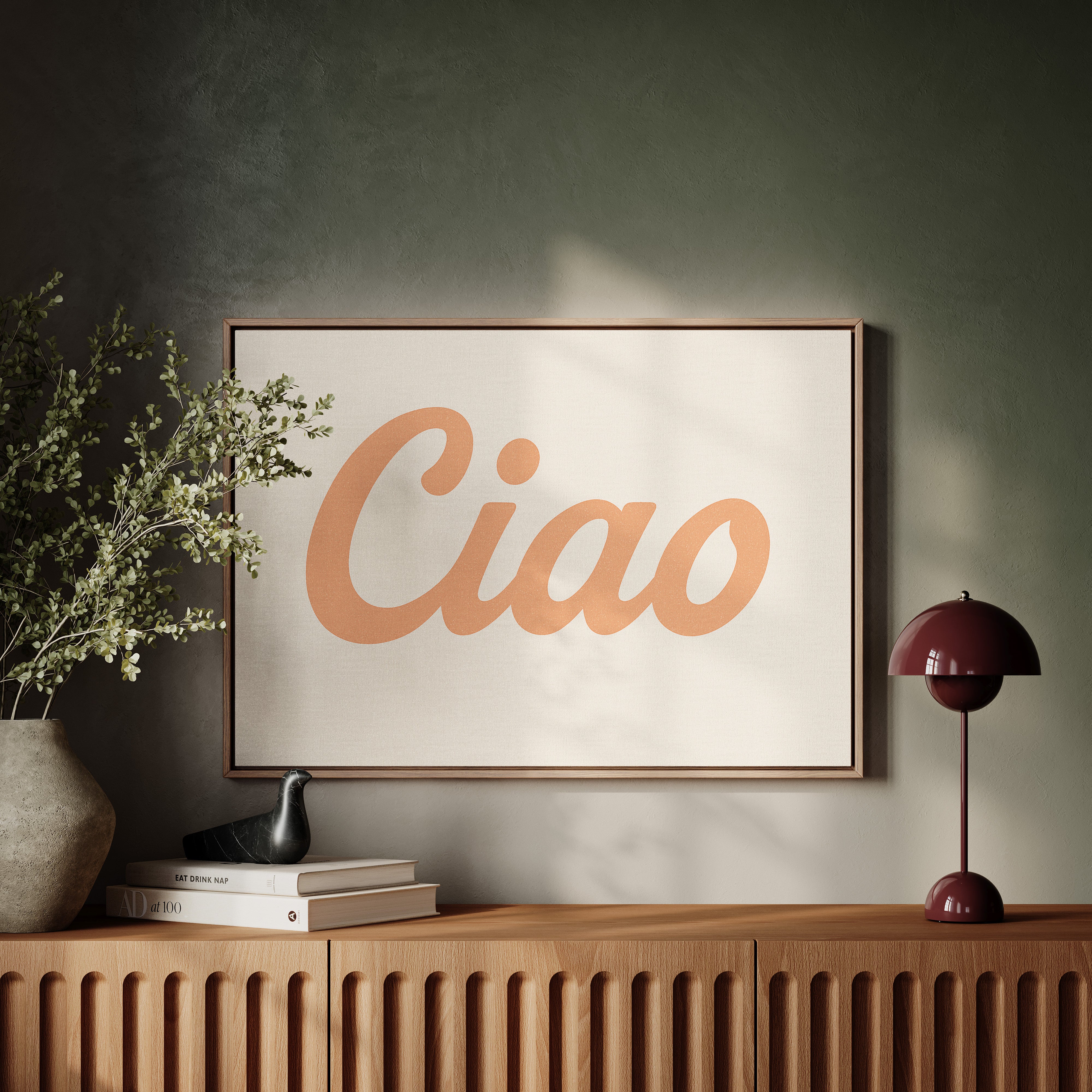 Ciao Retro Wall Art Print