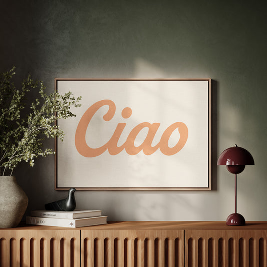 Ciao Retro Wall Art Print