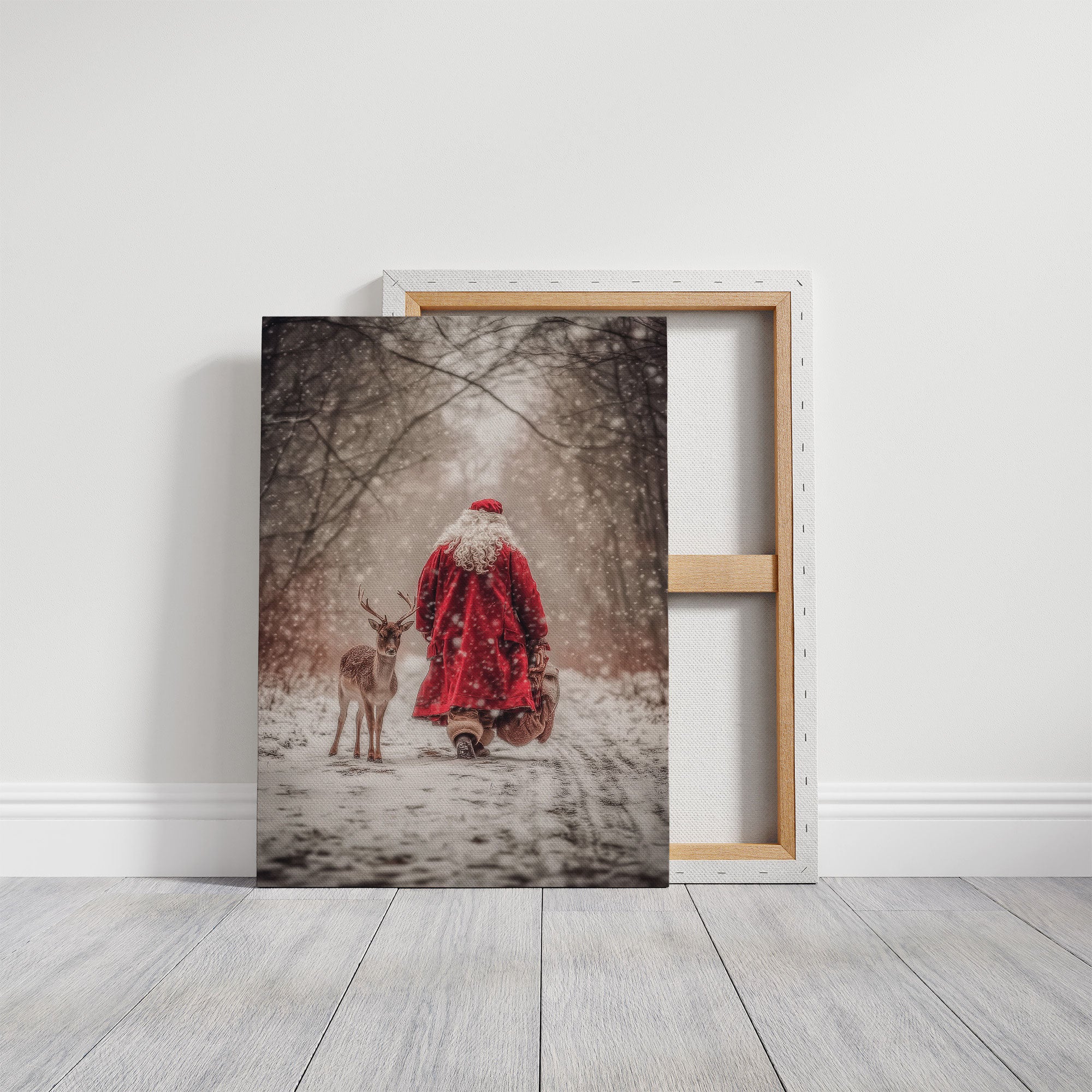 Forest Path Leads Santa Home