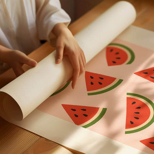 Summer Slices On Coral Canvas