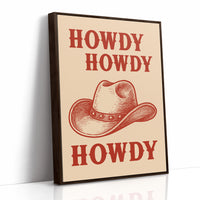 Howdy Howdy Western Hat Print