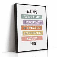 All Are Welcome Classroom Affirmation Print