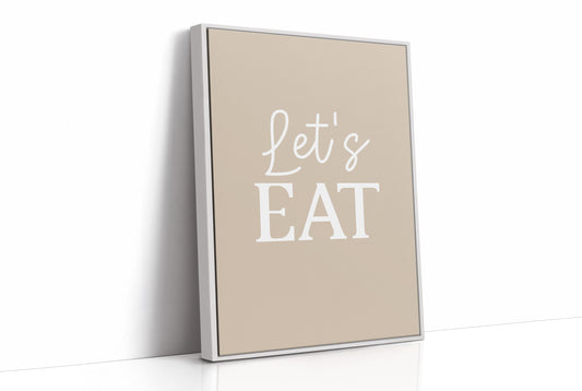 Lets Eat Kitchen Wall Quote