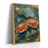 Coral in a Sea of Teal