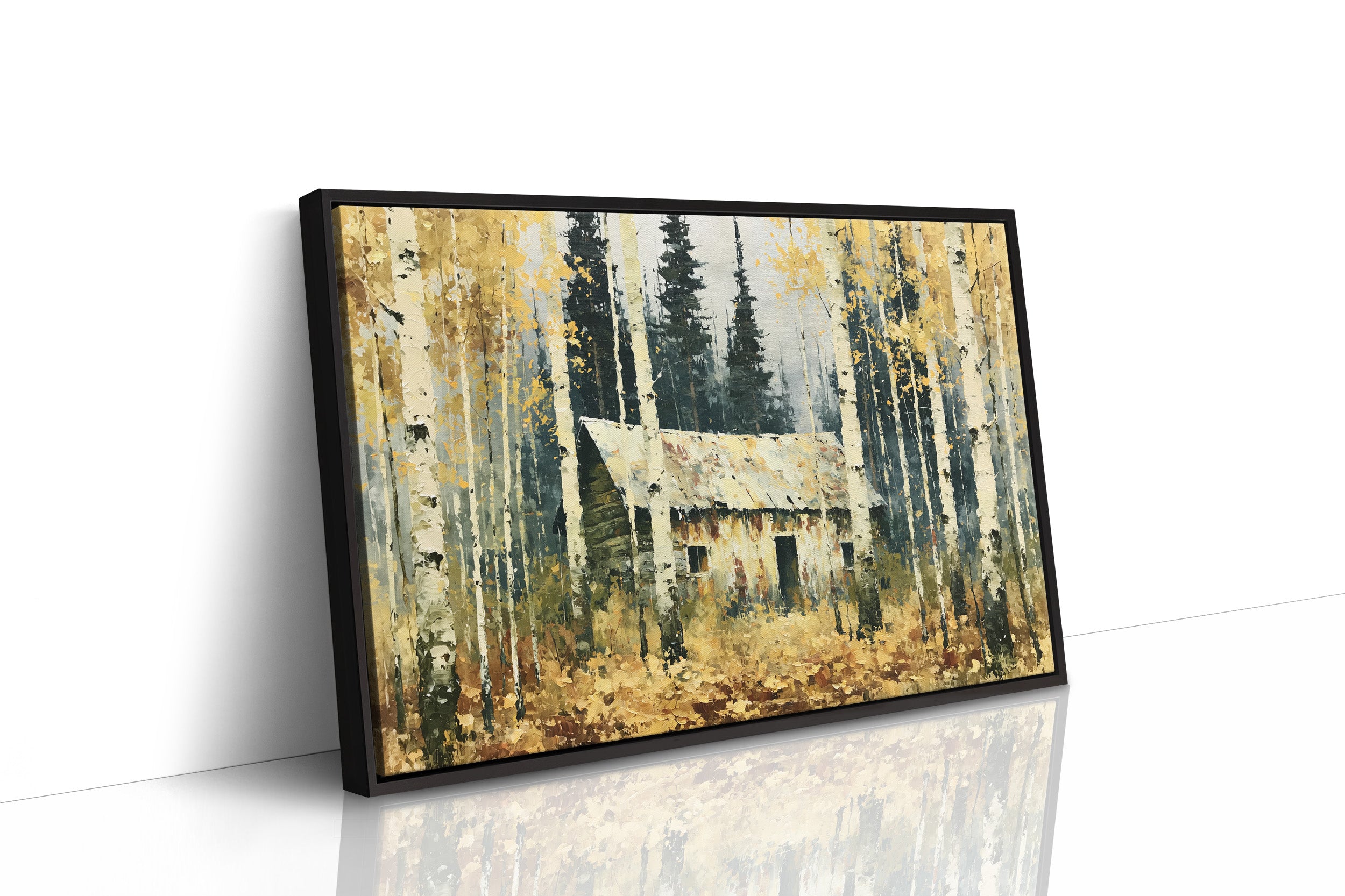 Cabin Lost in the Birches