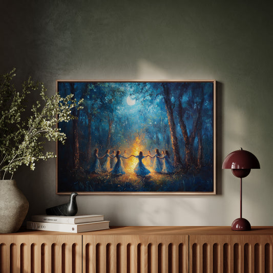 Moonlit Dance In Ancient Woods