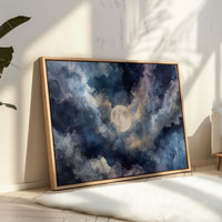 Moonlight Dances Through Storm Clouds