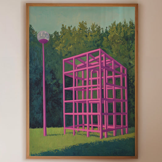 Pink Geometry Dreams In Forest