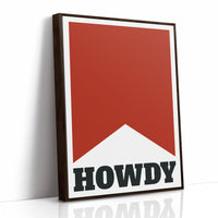 Howdy Western Banner Print