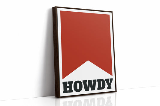 Howdy Western Banner Print