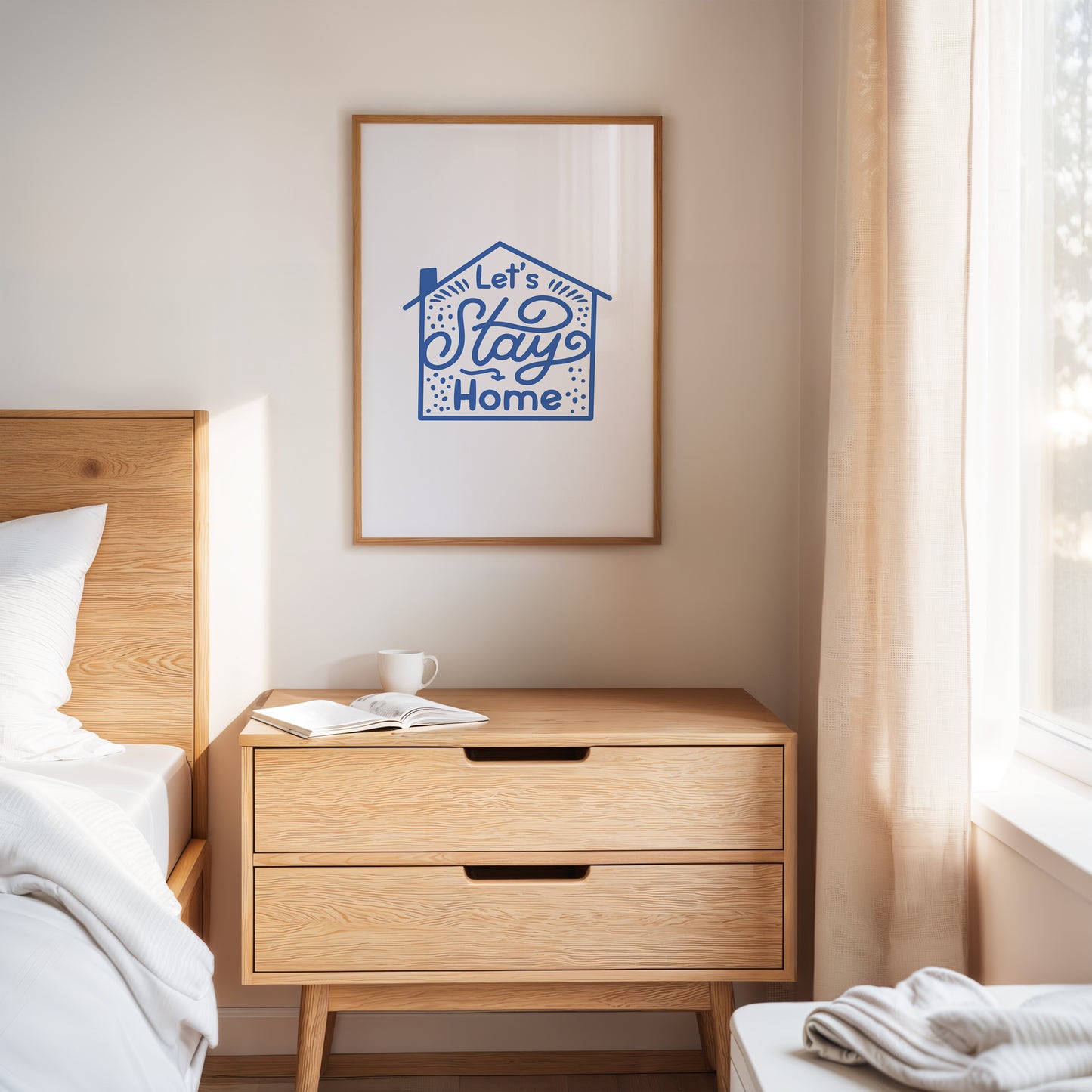 Cozy Letters Dance In Blue