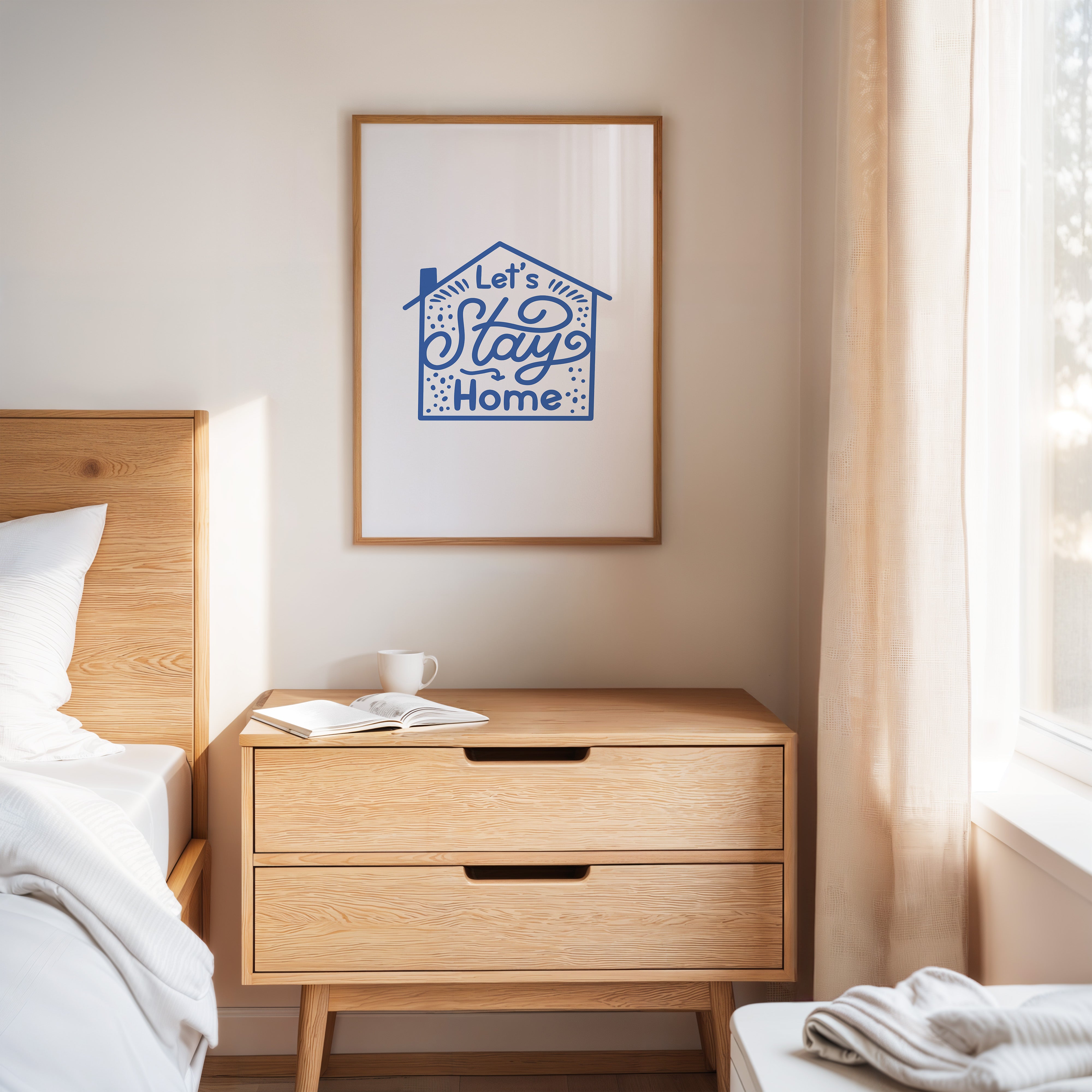 Cozy Letters Dance In Blue