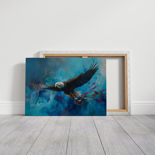 Soaring Through Storm-Painted Skies