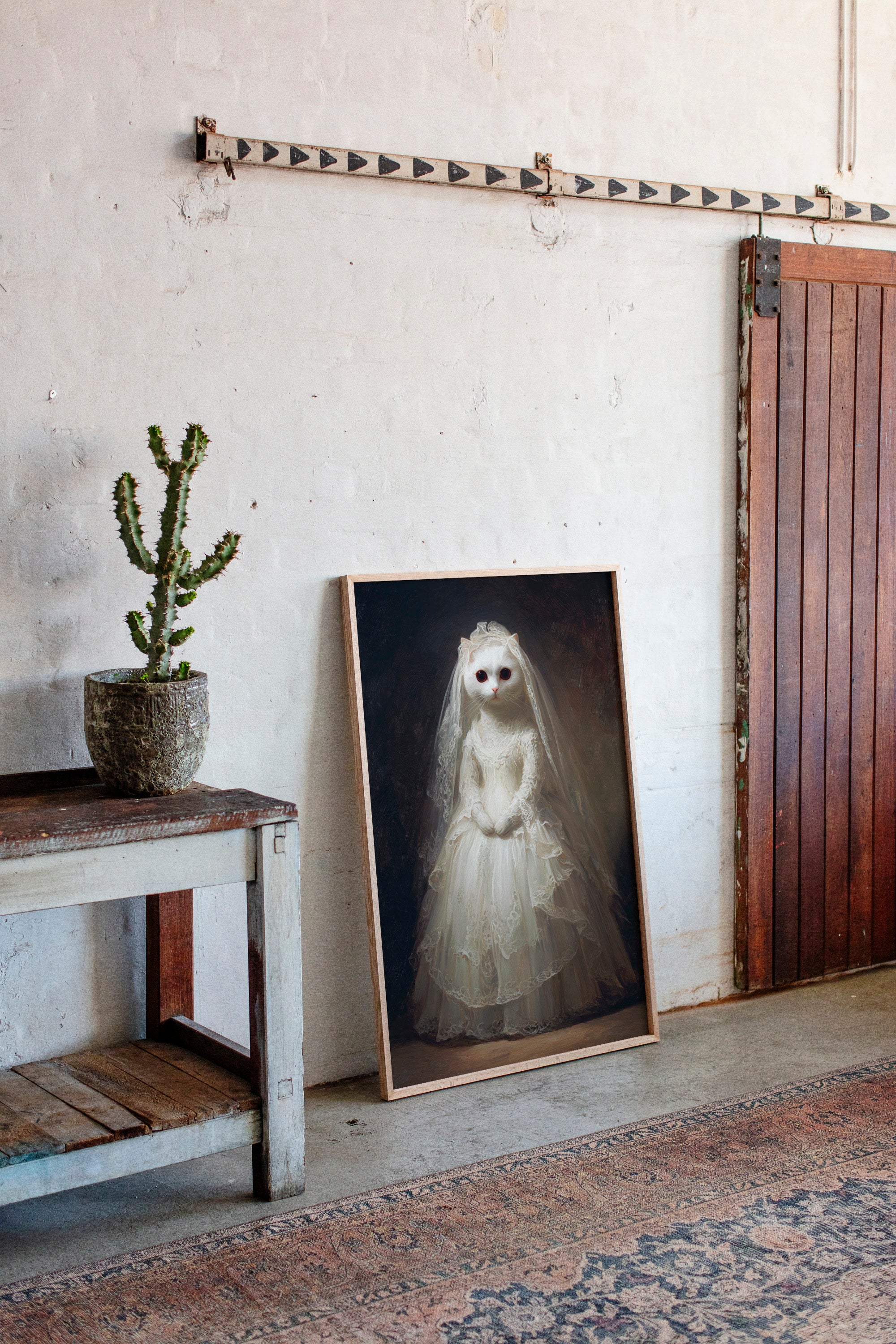 A Feline Bride Awaits the Unseen