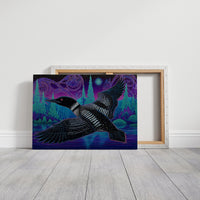 Midnight Loon Crosses Northern Waters