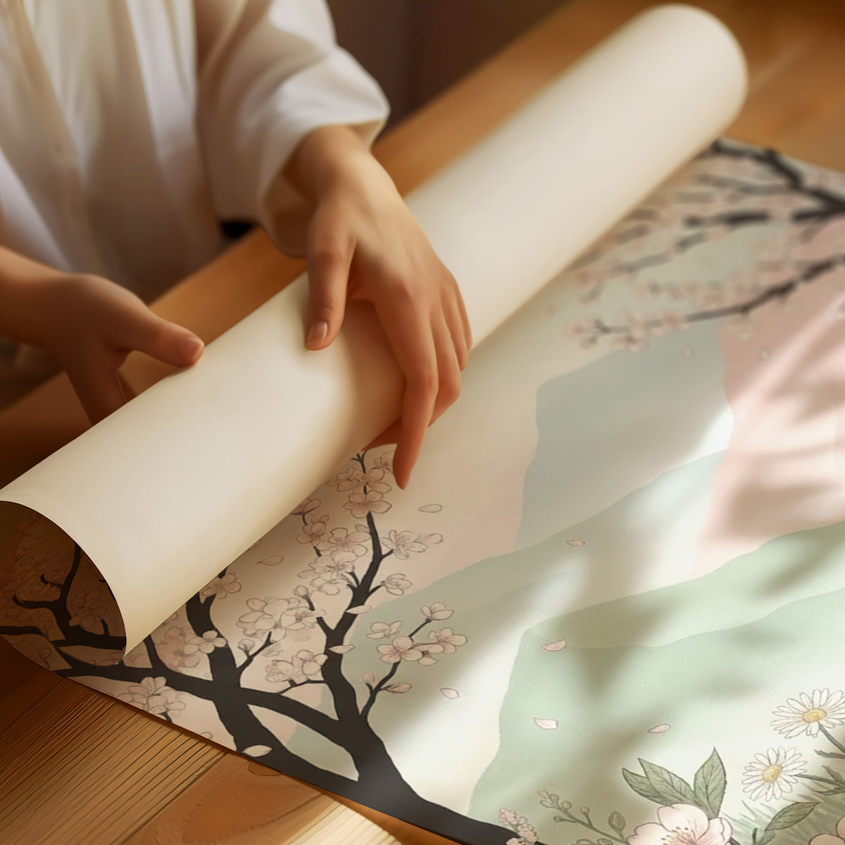 Blossom Season: Petals Everywhere, No Regrets