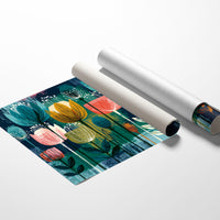 Tulip Garden, Screen Print Style