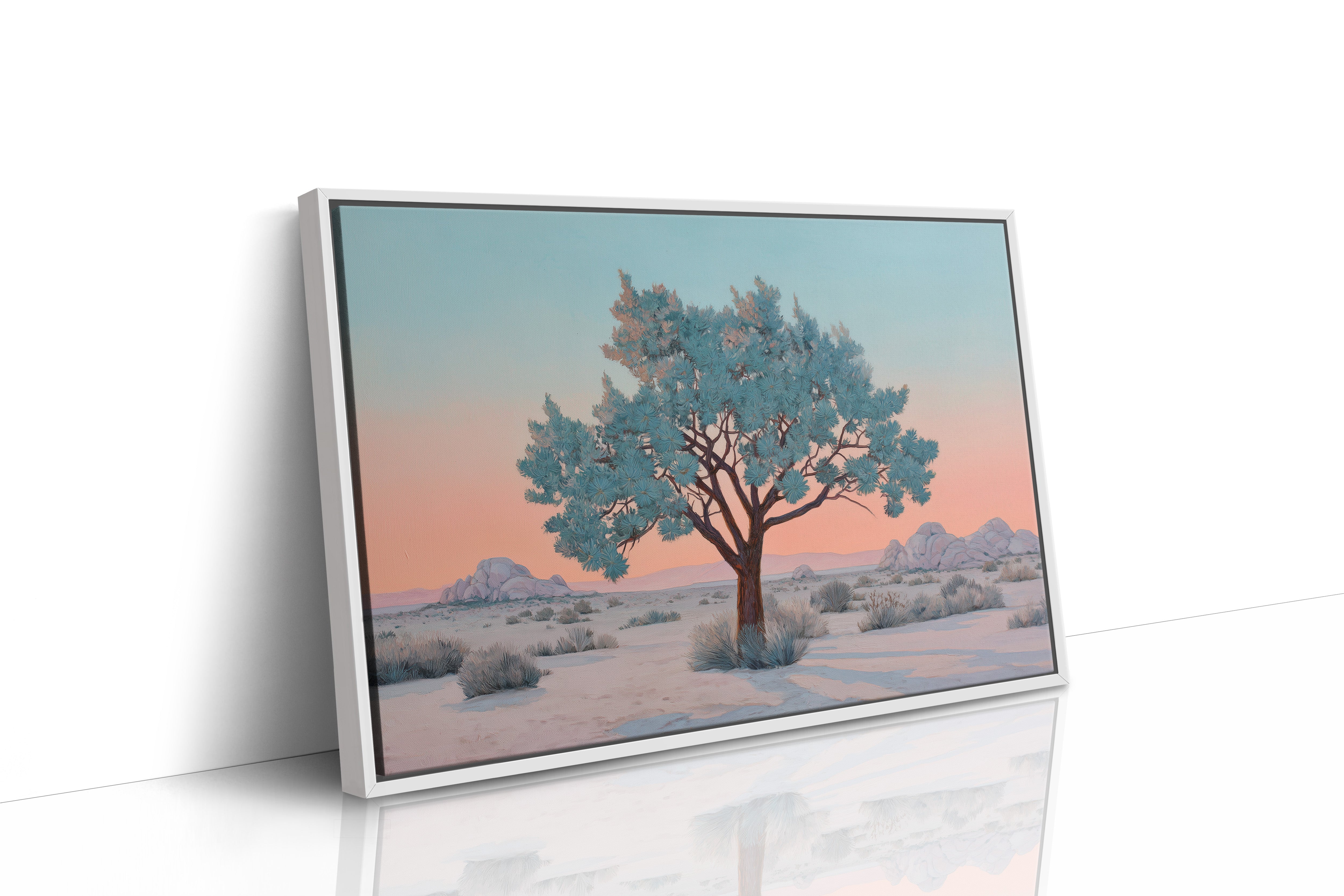 Turquoise Sentinel Guards Desert Dawn