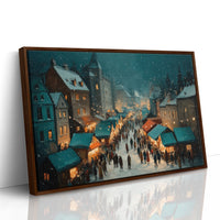 Snow Falls on the Market Square