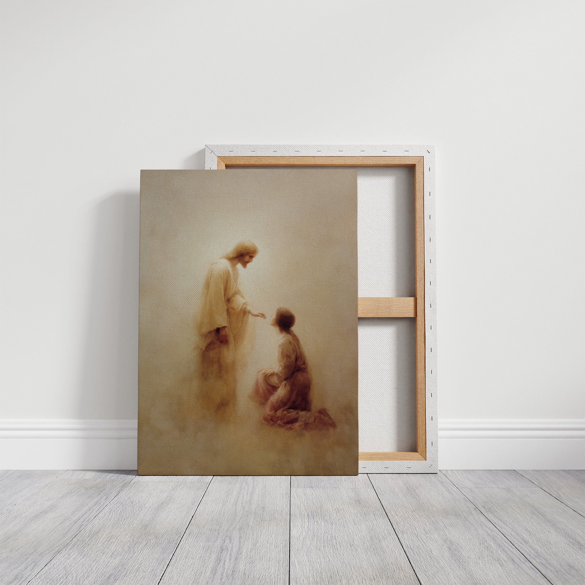 Sacred Moment On Wooden Table