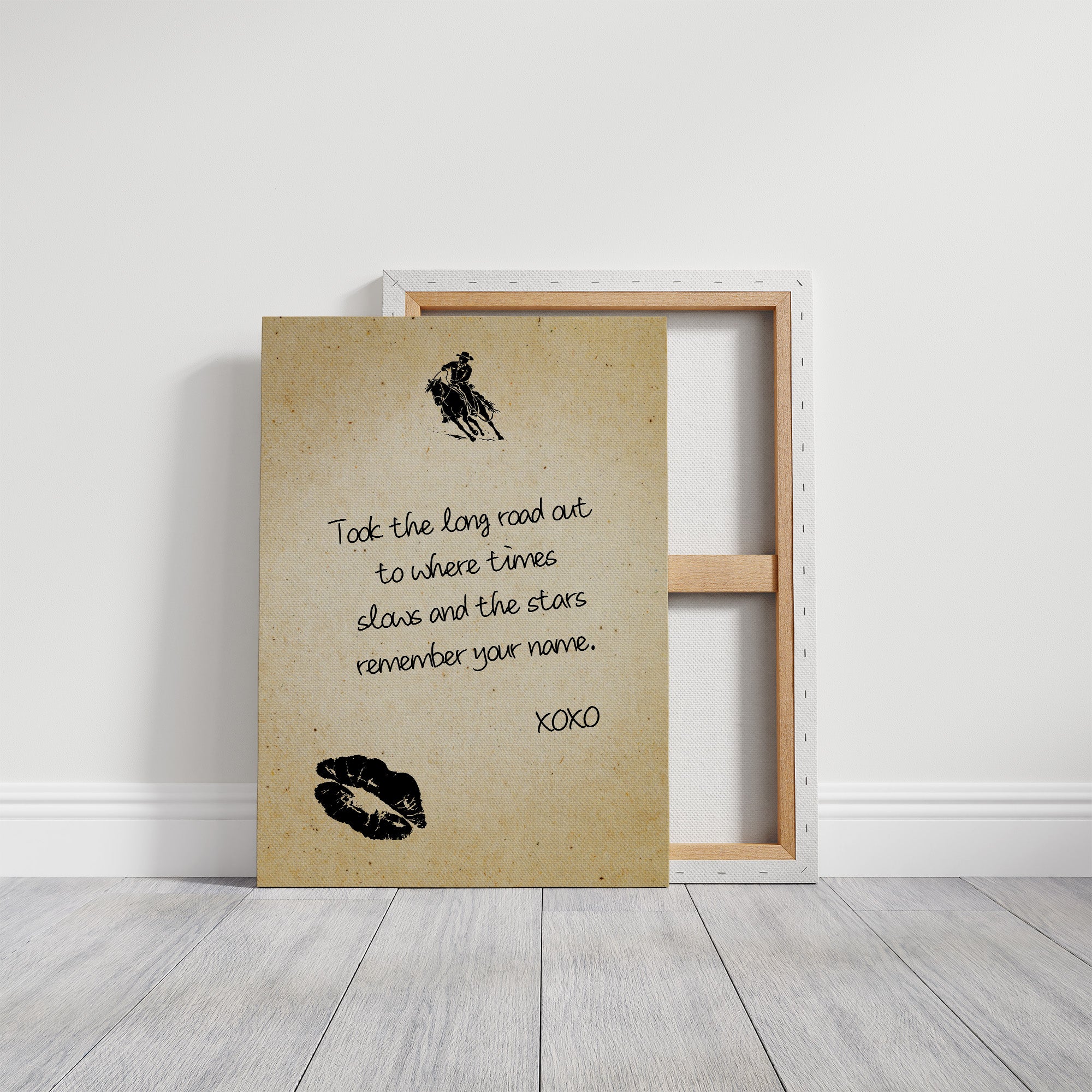 Took the Long Road Out — Cowboy Love Letter Print