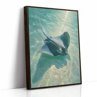 Spotted Grace Glides Through Jade Waters