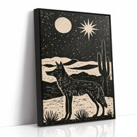 Coyote Beneath The Desert Moon