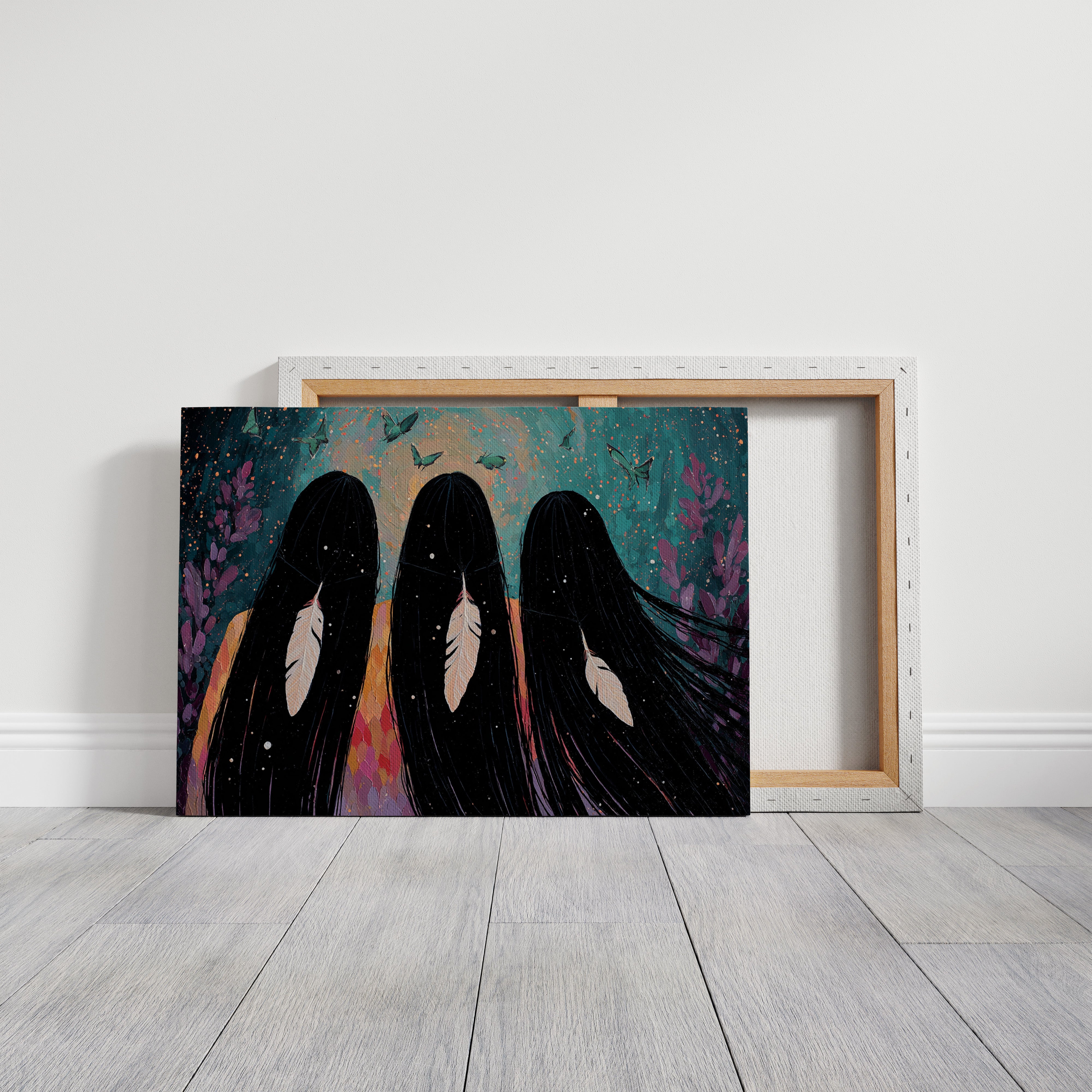 Sacred Feathers Dance With Butterflies