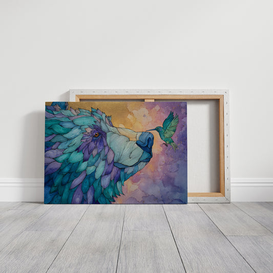 Bear And Hummingbird Share Dawn's Song